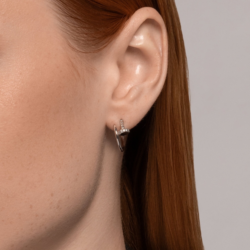 Náušnice zo striebra s kameňmi FIANIT
