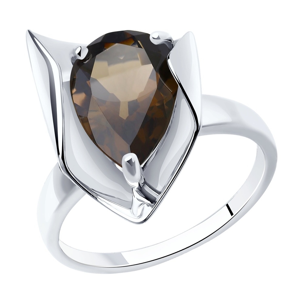 Prsteň zo striebra s kameňmi ZÁHNEDA