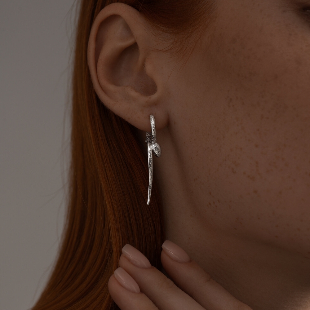 Náušnice zo striebra bez kameňov