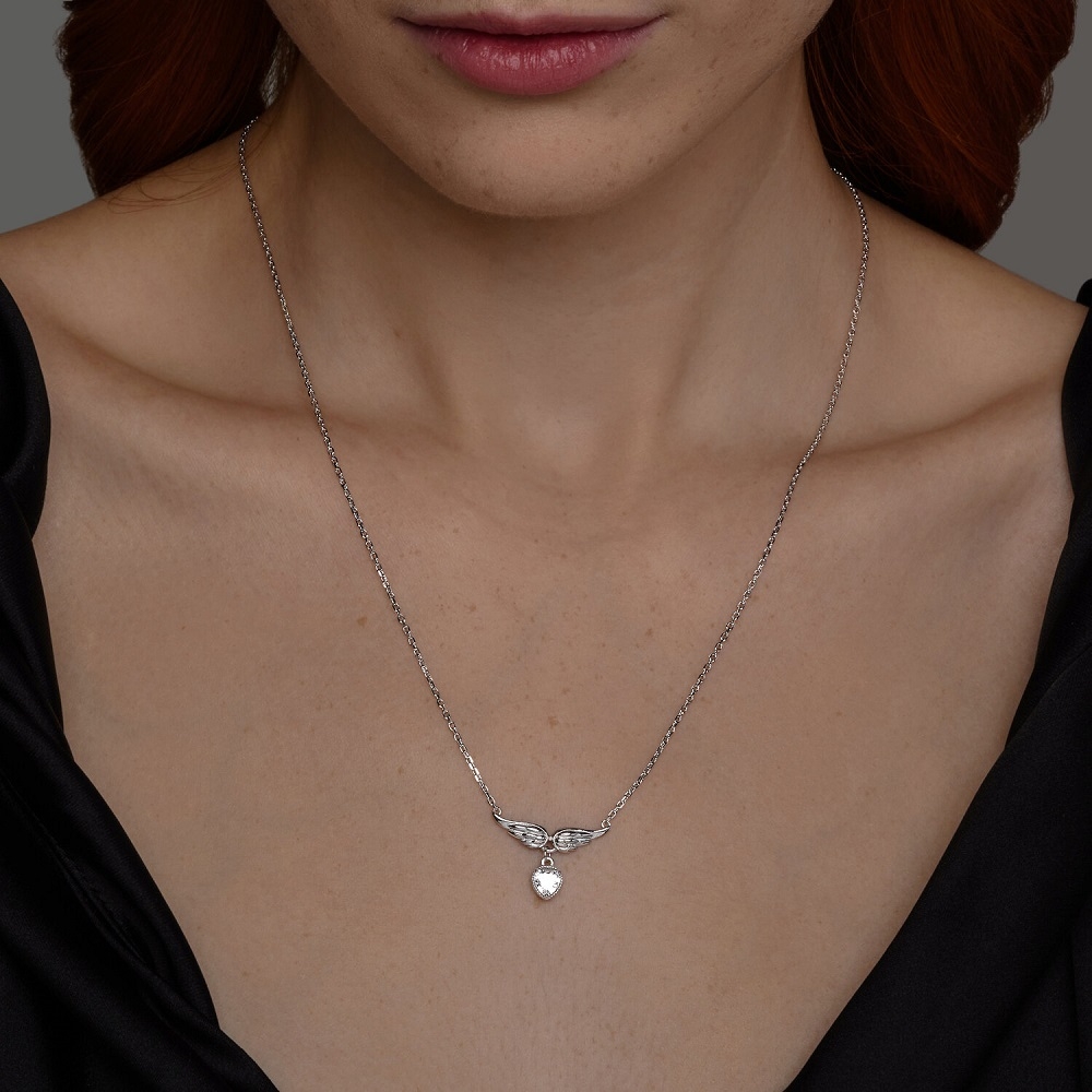Náhrdelník  zo striebra s kameňmi Swarovski Topás