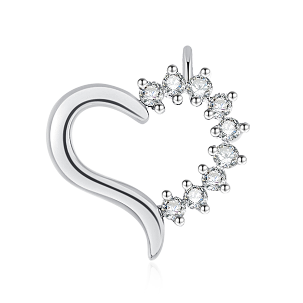 Prívesok z bieleho zlata s kameňmi DIAMANT