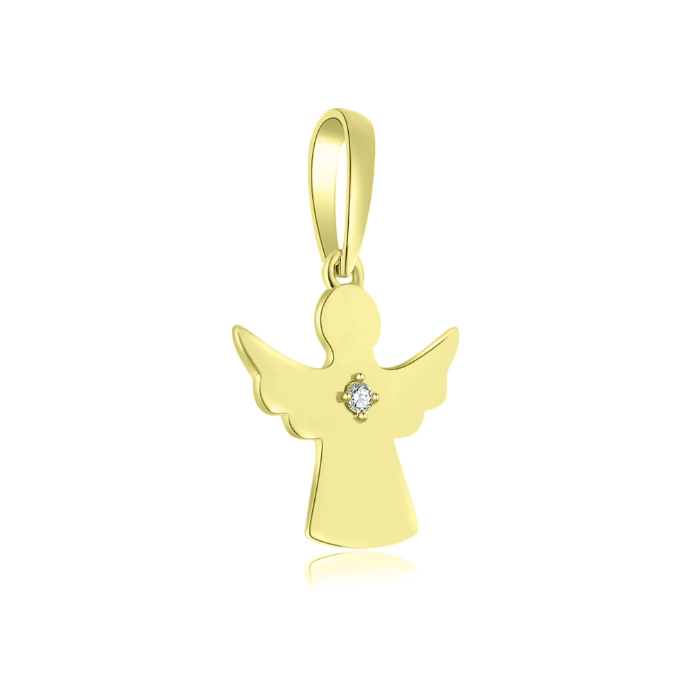 Prívesok zo žltého zlata s kameňmi DIAMANT