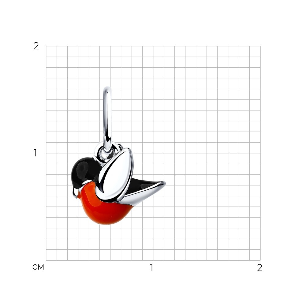 Prívesok  zo striebra s kameňmi Enamel