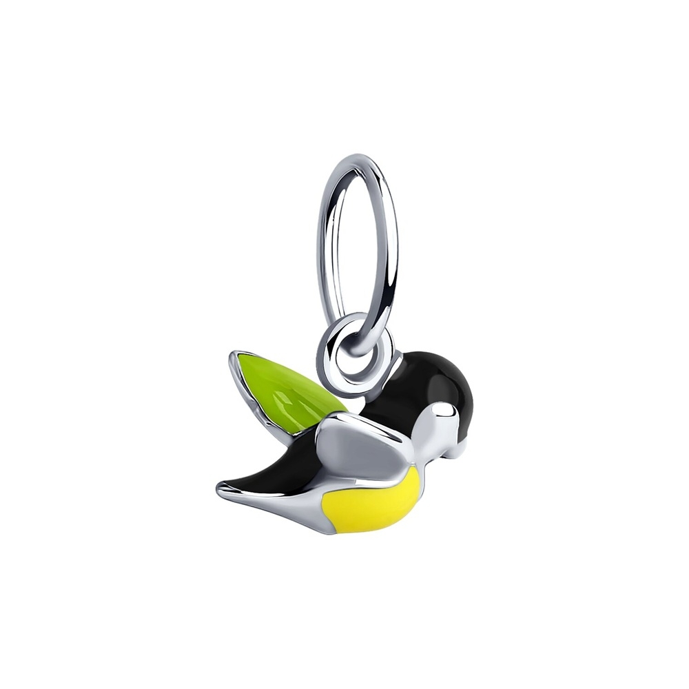 Prívesok  zo striebra s kameňmi Enamel