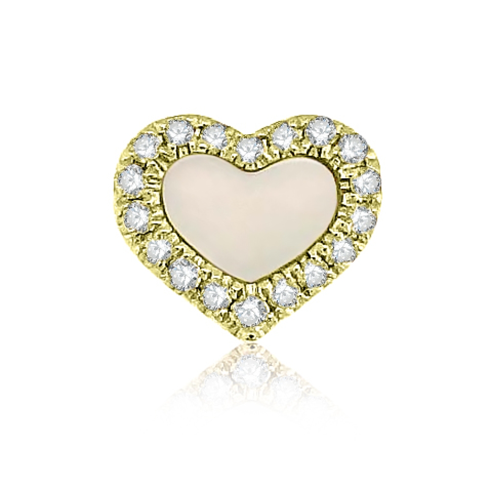 Prívesok zo žltého zlata s kameňmi DIAMANT, PERLEŤ