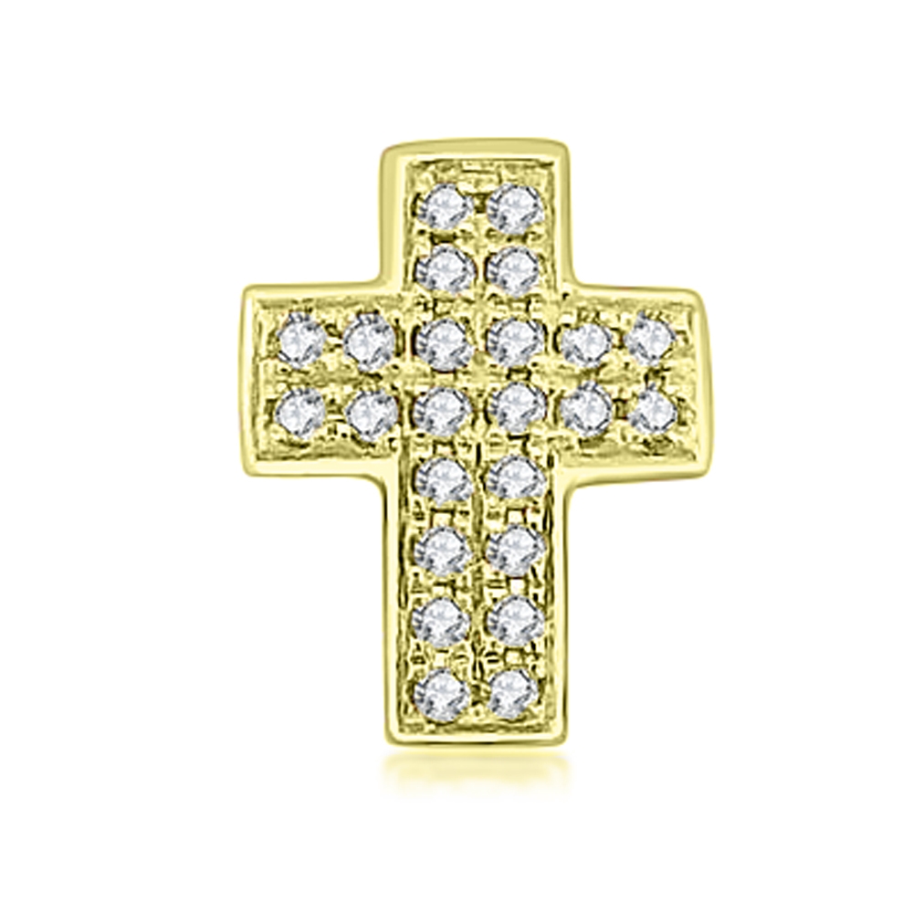 Prívesok zo žltého zlata s kameňmi DIAMANT