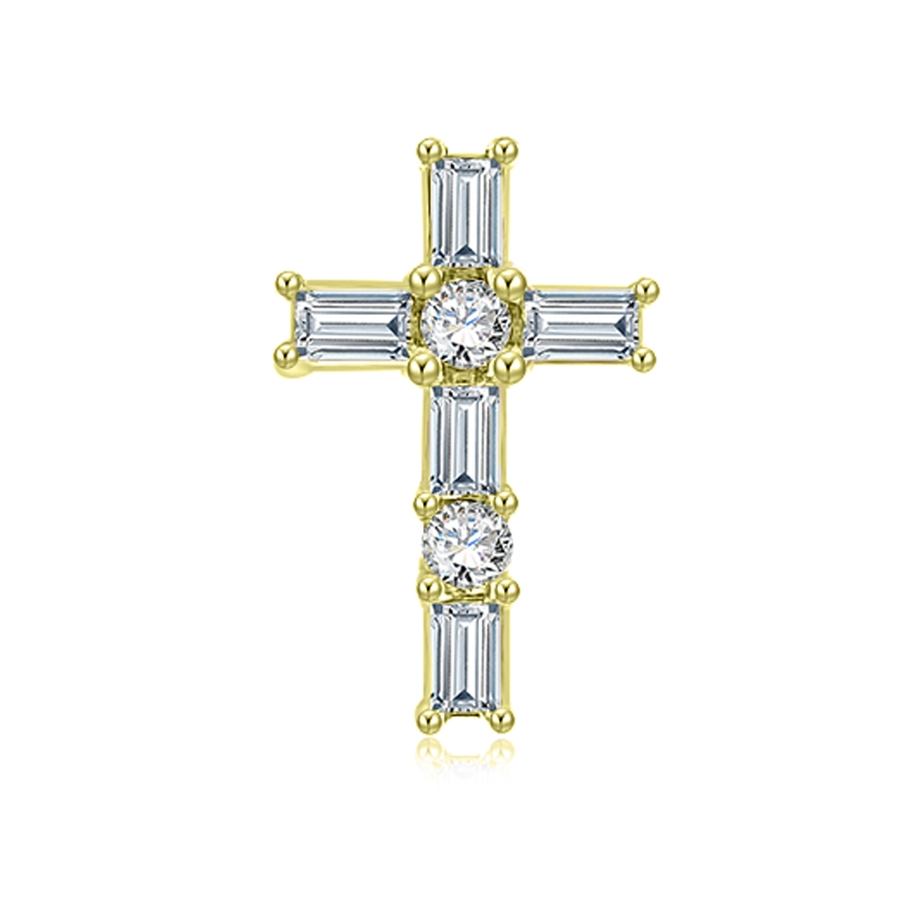 Prívesok zo žltého zlata s kameňmi DIAMANT