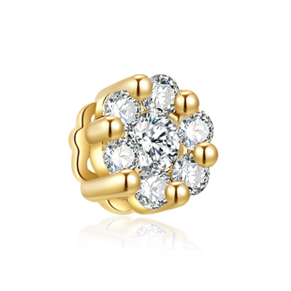 Prívesok zo žltého zlata s kameňmi DIAMANT