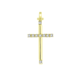 Prívesok zo žltého zlata s kameňmi DIAMANT