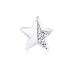 Prívesok z bieleho zlata s kameňmi DIAMANT