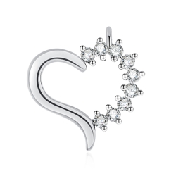 Prívesok z bieleho zlata s kameňmi DIAMANT