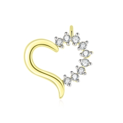 Prívesok zo žltého zlata s kameňmi DIAMANT