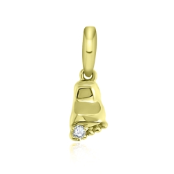 Prívesok zo žltého zlata s kameňmi DIAMANT