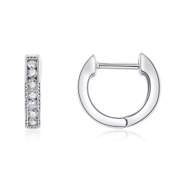 Náušnice z bieleho zlata s kameňmi DIAMANT