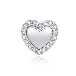 Prívesok z bieleho zlata s kameňmi DIAMANT