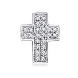 Prívesok z bieleho zlata s kameňmi DIAMANT