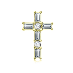 Prívesok zo žltého zlata s kameňmi DIAMANT