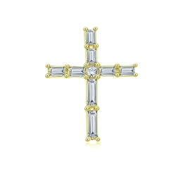 Prívesok zo žltého zlata s kameňmi DIAMANT