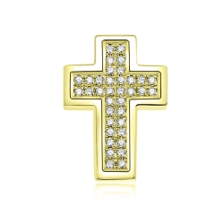 Prívesok zo žltého zlata s kameňmi DIAMANT