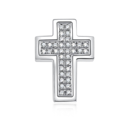 Prívesok z bieleho zlata s kameňmi DIAMANT