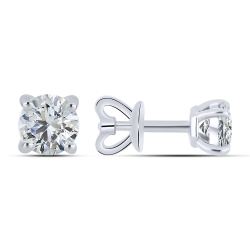 Náušnice z bieleho zlata s kameňmi DIAMANT